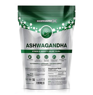 Ashwagandha Extract 600mg | Stress & Anxiety Relief PLUS+ (100 Capsules)